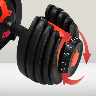 HALTERES - FitnessAdjustableSteelDumbbell™